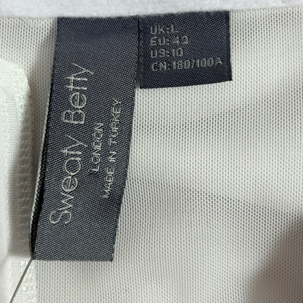 Sweaty Betty Womens Fast Lane Running Jacket L White Water Resistant Athleisure - Picture 7 of 13